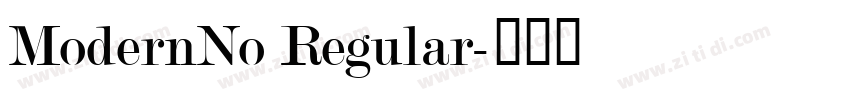 ModernNo Regular字体转换